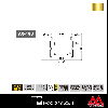 ロイヤル ストレートクロスバー 19φ AX-19S-3025 1195mm APゴールド塗装