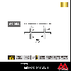 ロイヤル ストレートクロスバー 25φ AX-25S-3025 1195mm APゴールド塗装