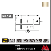 ロイヤル ブラケットクロスバー 19φ BX-19S-2015 1200mm Aニッケルサテン