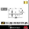 ロイヤル ブラケットクロスバー 19φ BX-19S-2525 1200mm APゴールド塗装
