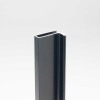 アルミ戸引手付破損止 5x1820mm ブラック
