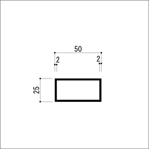 アルミ型材,アルミ角パイプ,ACK-3 アルミ不等辺角パイプ,ACK-3