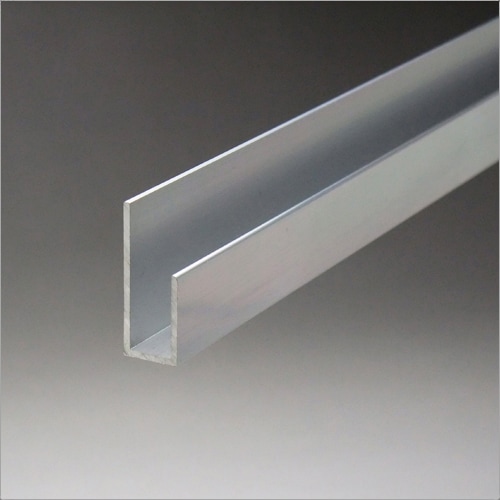 アルミ深型片長チャンネル 鏡用 ミラー金物（穴なし） 8ｘ1840mm クリアシルバー