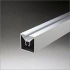 アルミ1面ポール 40x40x3000mm アルマイトシルバー 【※サービスカット対応商品です】