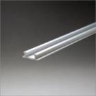 アルミ二列レール 5mmハカマ用x3640mm アルマイトシルバー 【※サービスカット対応商品です】