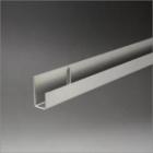 ステンレス片長チャンネル(穴明) 10mm(見付13mm)x3000mm ヘアライン仕上 【※サービスカット対応商品です】