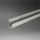 ステンレス片長チャンネル(穴なし) 8mm(見付13mm)x3000mm ヘアライン仕上 【※サービスカット対応商品です】