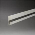 ステンレス片長チャンネル(穴明) 8mmx10x2000mm ゴムなし 鏡面(#600研磨)仕上 ※工事用
