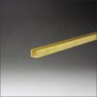 真鍮チャンネル 1.2x8.4x5x3000mm 生地(表面処理なし) 【※サービスカット対応商品です】