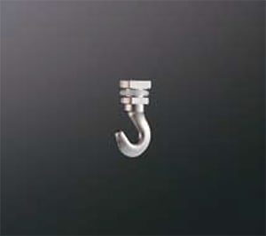 ピクチャーレールフック HPD-001W フック型 16・18mm幅レール用 ホワイト 【軽量用】