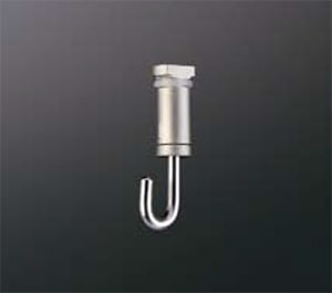 ピクチャーレールフック HPD-003N フック型 16・18mm幅レール用 パールニッケル 【軽量用】