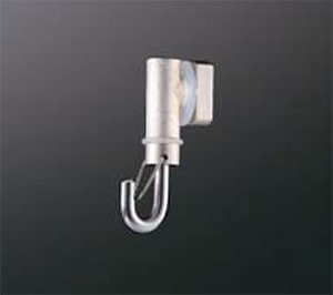 ピクチャーレールフック HPD-020BN フック型 ピンガード付 30mm幅レール用 パールニッケル 【重量用】