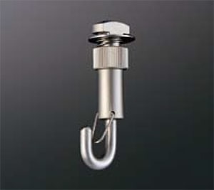 ピクチャーレールフック HPD-024 フック型 25mm幅レール用 パールニッケル 【重量用】