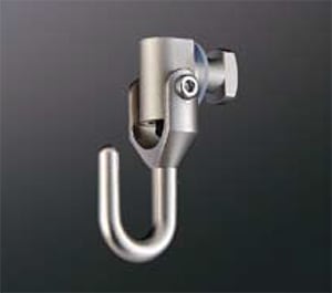 ピクチャーレールフック HPD-040 フック型 25mm幅レール用 パールニッケル 【重量用】