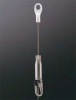 ピクチャーハンガーセット 標準 KBセット 1.5mm(金具付ワイヤー) x 1500mm ピクチャーフック(ピンガード)付