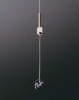 ステンレスワイヤーセット RWS-E 1.0mm 玉付ワイヤー 1.5Mセット 軽量用パネル吊金具付