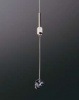 ステンレスワイヤーセット RWS-E 1.0mm 玉付ワイヤー 3Mセット 軽量用パネル吊金具付