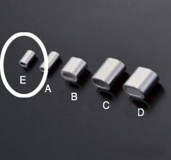 アルミクランプ RWE-121E 0.6～0.8mmワイヤー用 ※1袋10個入