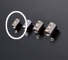 ワイヤー止め 1本通し用 RWE-127A 0.8～1.0mmワイヤー用 ※2個入