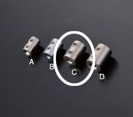 ワイヤー止め 1本通し用 RWE-127C 2.0mmワイヤー用 ※2個入