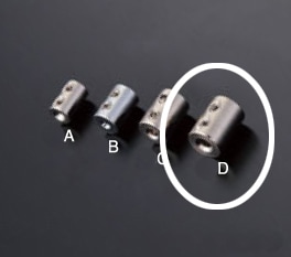 ワイヤー止め 2本通し用 RWE-127DW 2.5mmワイヤー用 ※2個入