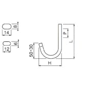 壁掛けフック,J型壁掛けフック 販売 | オンラインショップ e-金物