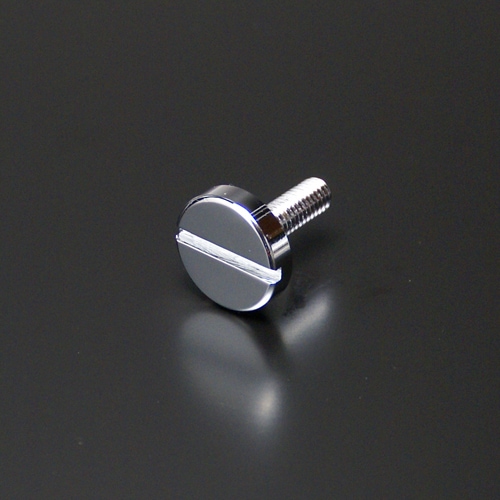 化粧ビス M6 10mm ボルト長 15mm 真鍮製 スロットタイプ EPS-E10S-15 クローム