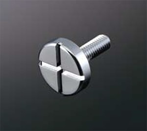 化粧ビス M6 10mm ボルト長 20mm 真鍮製 クロスタイプ EPS-E10C-20 ゴールド