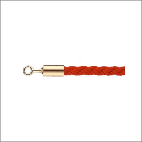 ガイドロープ 誘導ロープ 25OG レッド Ｌ1200mm Oフック（ゴールド）