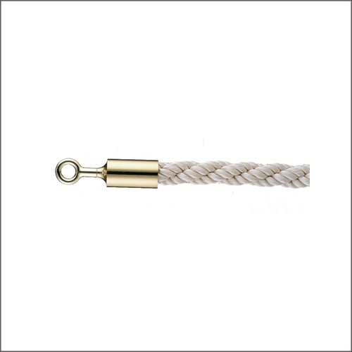 ガイドロープ 誘導ロープ 25OG ホワイト Ｌ1200mm Oフック（ゴールド）