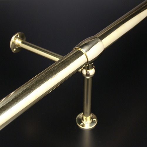 はいさーい金枠 Mサイズ 65×50cm 足掛金物,足掛けパイプ,足掛け用パイプ 真鍮丸パイプ（磨き） ゴールド