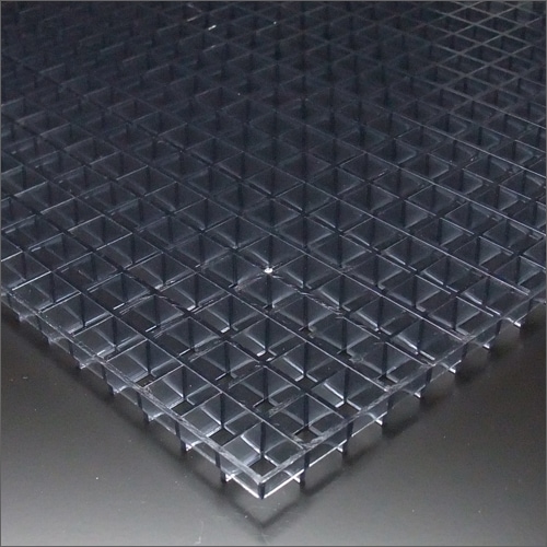 プラスチックルーバー 天井格子 15-11mm LGP-15-11BS ブルースモーク 608mm x 1216mm