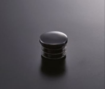 組立パイプシステム UPS-25C 25mm丸パイプ用 パイプキャップ（黒） ※1袋10個入