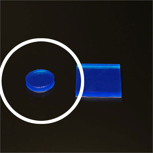 セフティクッションシール 25mm 丸型 ブルー 4枚1組