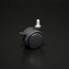双輪キャスター(軽荷重用) M8ボルトタイプ ストップ付 40mm