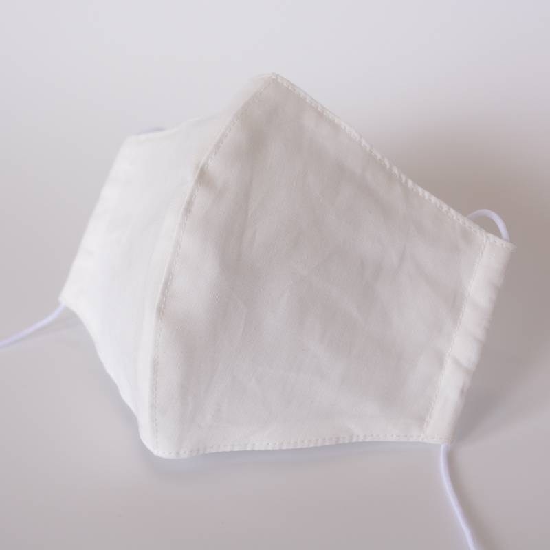 改良版 日本製 マスク ５枚組 細布生地３層構造 綿100% 洗濯可（ゆうパケット送料無料）・フリー・Ｌサイズ