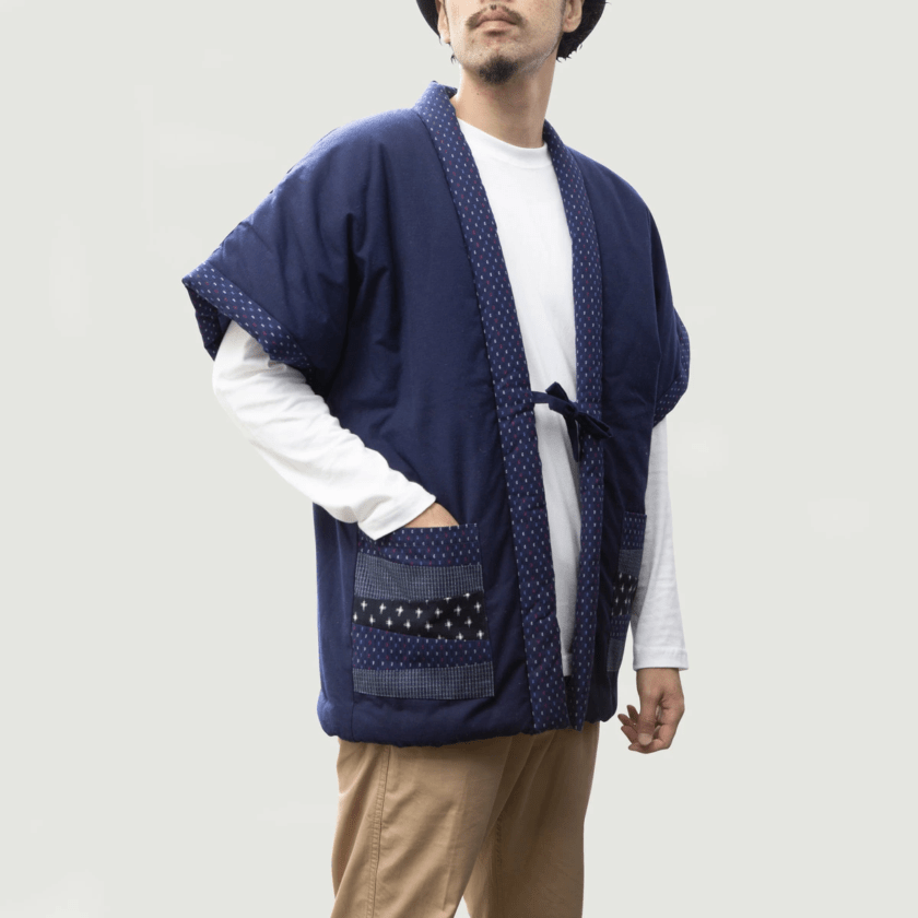 手詰め 中綿 やっこ型 はんてん メンズ レディース 暖かい おしゃれ 和柄 大きい 日本製 部屋着 ルームウェア 袖なし 久留米はんてん 紬織 冬 男性用 女性用 かわいい 定番 半天 袢纏 どてら 丹前 ちゃんちゃんこ ギフト 敬老の日 プレゼント