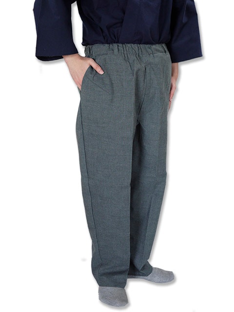 男性用久留米織グレーズボン・スラックス・もんぺ・モンペ・久留米織
