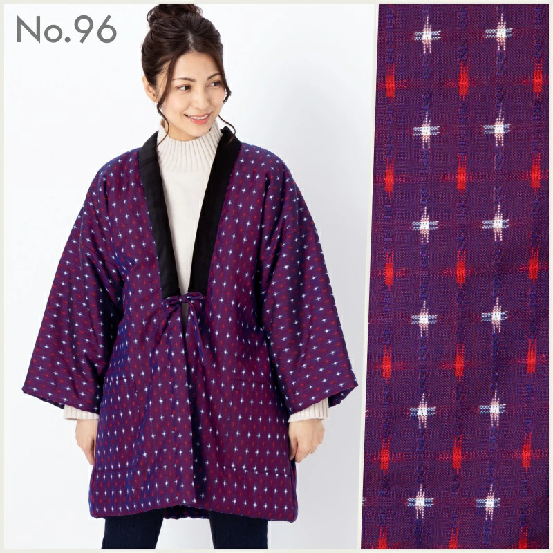 手詰め 綿入れはんてん 女性用 ドビー織 A／E交織 大判サイズ プレゼント 日本製