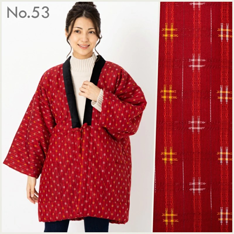 手詰め 綿入れはんてん 女性用 ドビー織 A／E交織 大判サイズ プレゼント 日本製