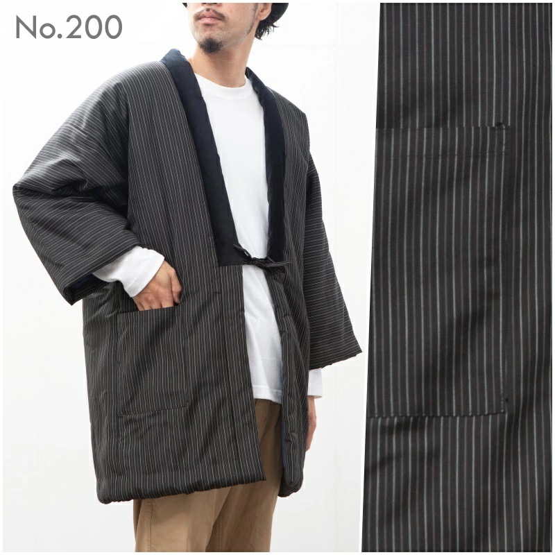 手詰め 綿入れはんてん 男性用 ドビー織 アクリル 大判サイズ プレゼント 日本製