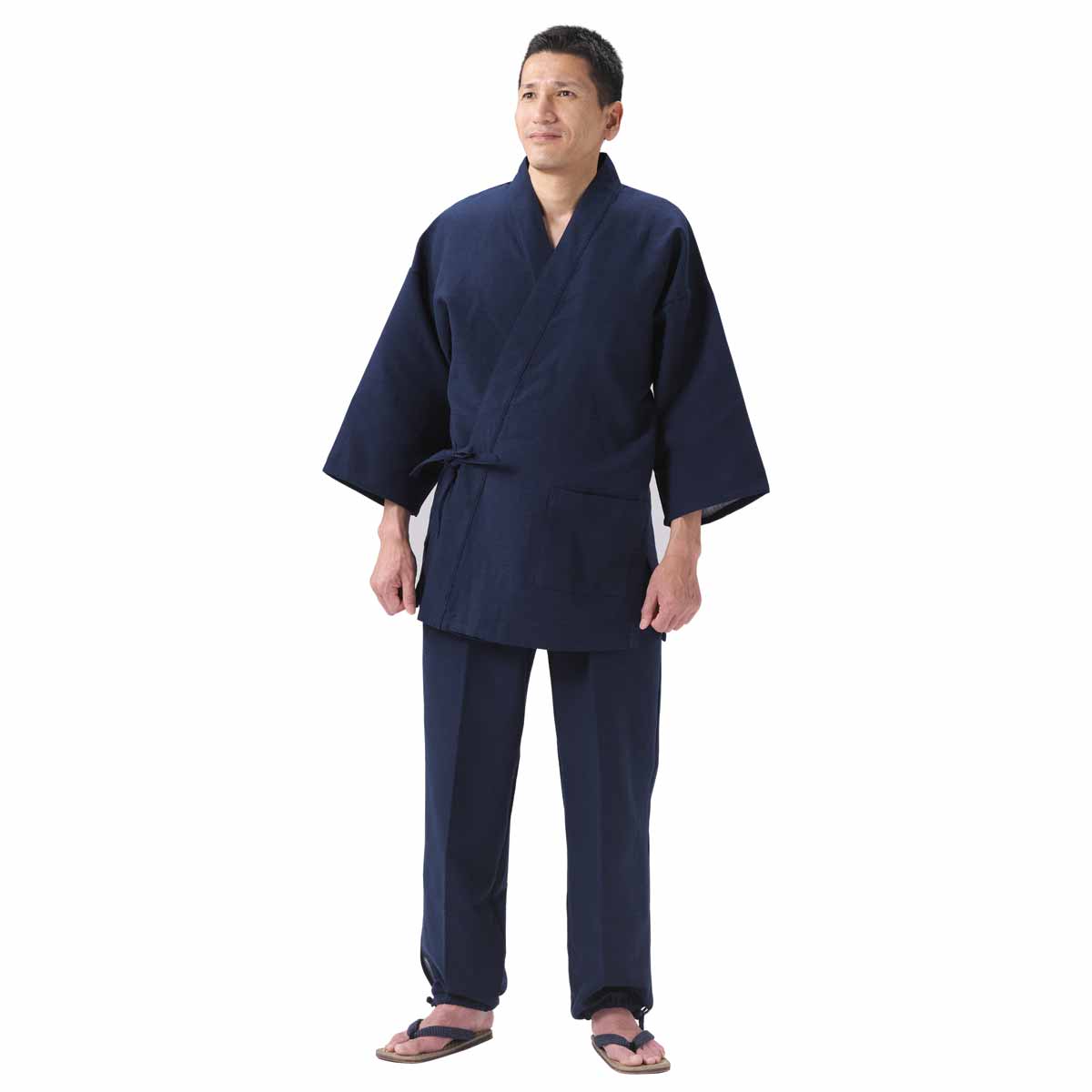 日本製 緯二重織り作務衣 久留米産 綿100% 秋冬用 サムイ さむえ メンズ 普段着 父の日 プレゼント ギフト
