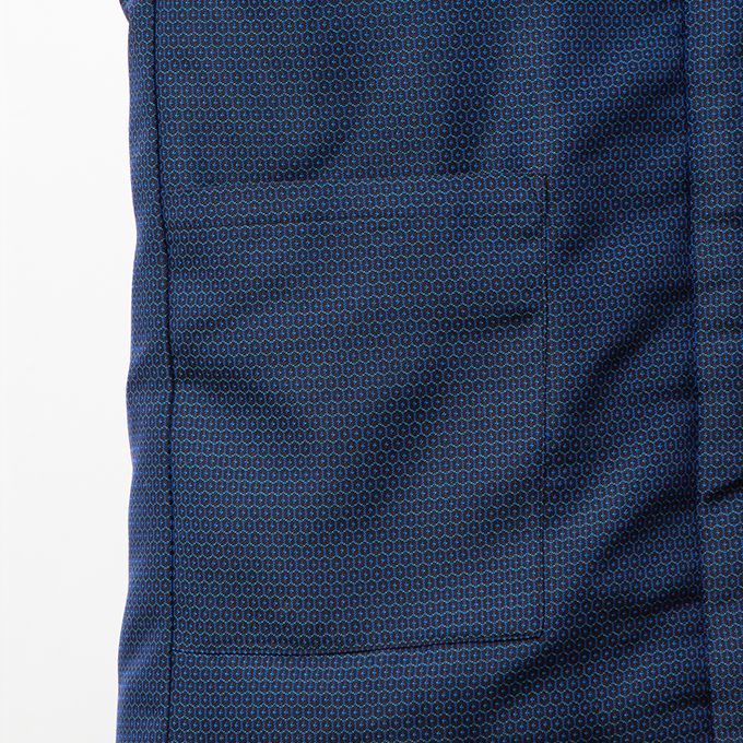 綿入れはんてん 男性用 長寿象徴の縁起が良い亀甲柄 フリーサイズ プレゼント 日本製