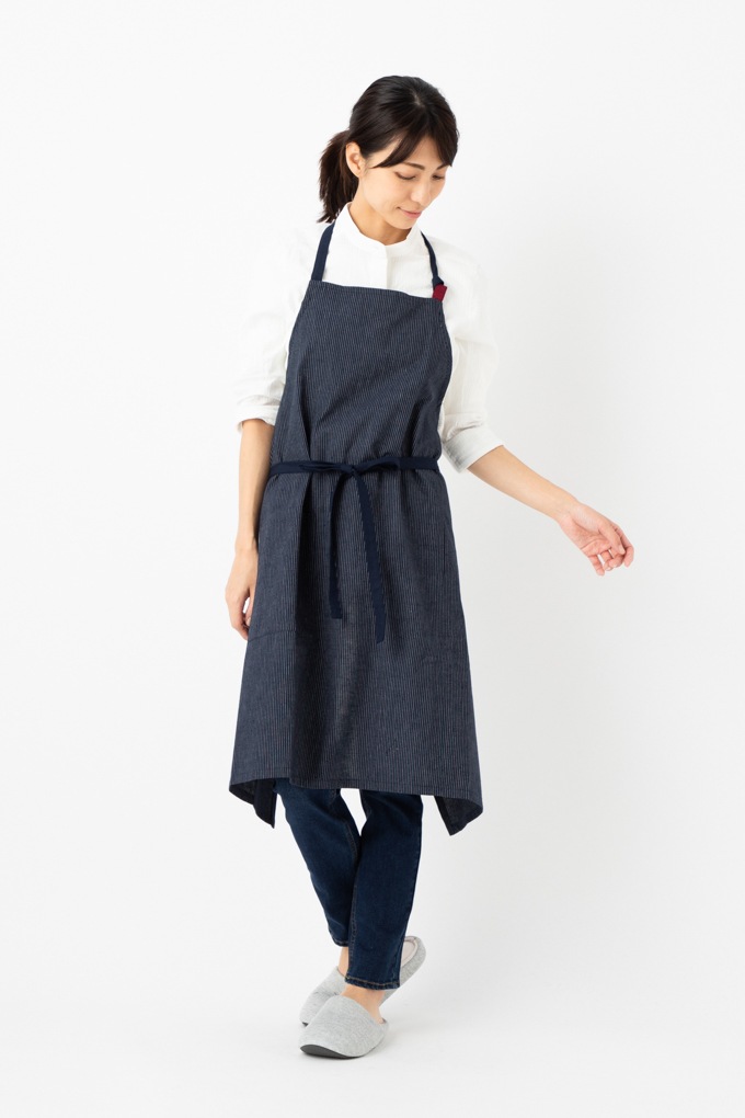 ドビー織 カフェスタイル エプロン キッチン レディース メンズ