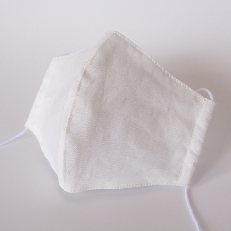 改良版 日本製 マスク ５枚組 細布生地３層構造 綿100% 洗濯可（ゆうパケット送料無料）・フリー・Ｌサイズ