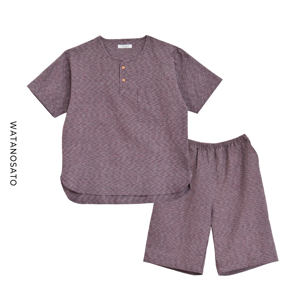 日本製 ホームウェア レディース 久留米織 ちぢみ織 上下セット おしゃれ ルームウエア 甚平 部屋着 パジャマ 半ズボン 半袖 夏 敬老の日 プレゼント