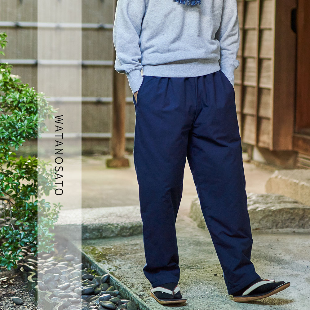 日本製 久留米織 紬織 キルティングパンツ メンズ 暖かい 温かい あたたかい あったか 防寒 防寒対策 キルト パンツ ズボン ボトムス 冬