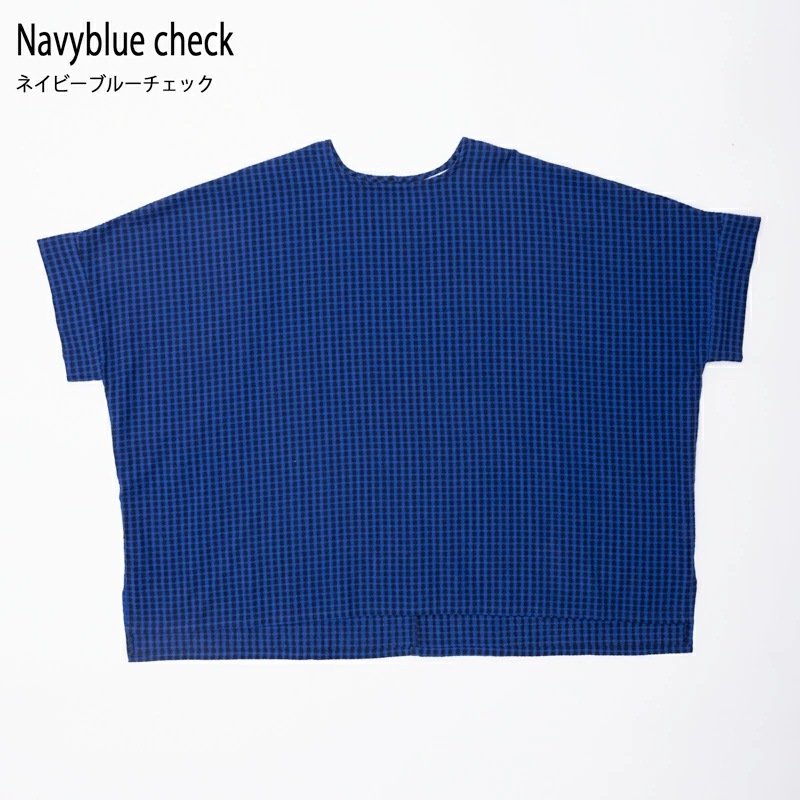 日本製 久留米ちぢみ織 ワイドチュニック レディース 綿100% 涼しい おしゃれ ナチュラル チュニック 大人 かわいい 可愛い 半袖 チェック 実用的 母の日 プレゼント 贈り物