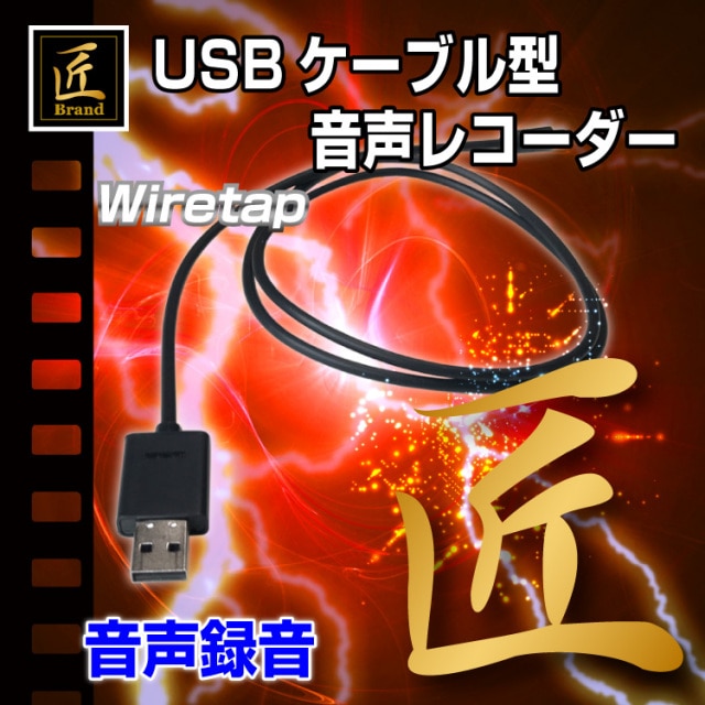 USBケーブル型音声レコーダー Wiretap ワイヤタップ 匠ブランド
