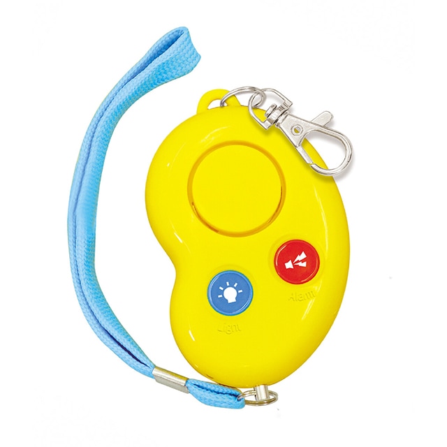 防犯ブザー ビーンズII イエロー（防水・単4電池）